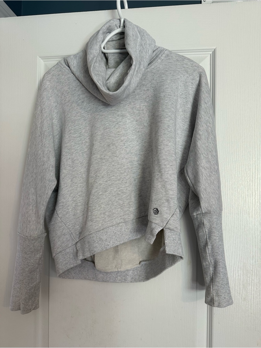 MPGLight Gray Cowl Neck Women's Yoga Sweater